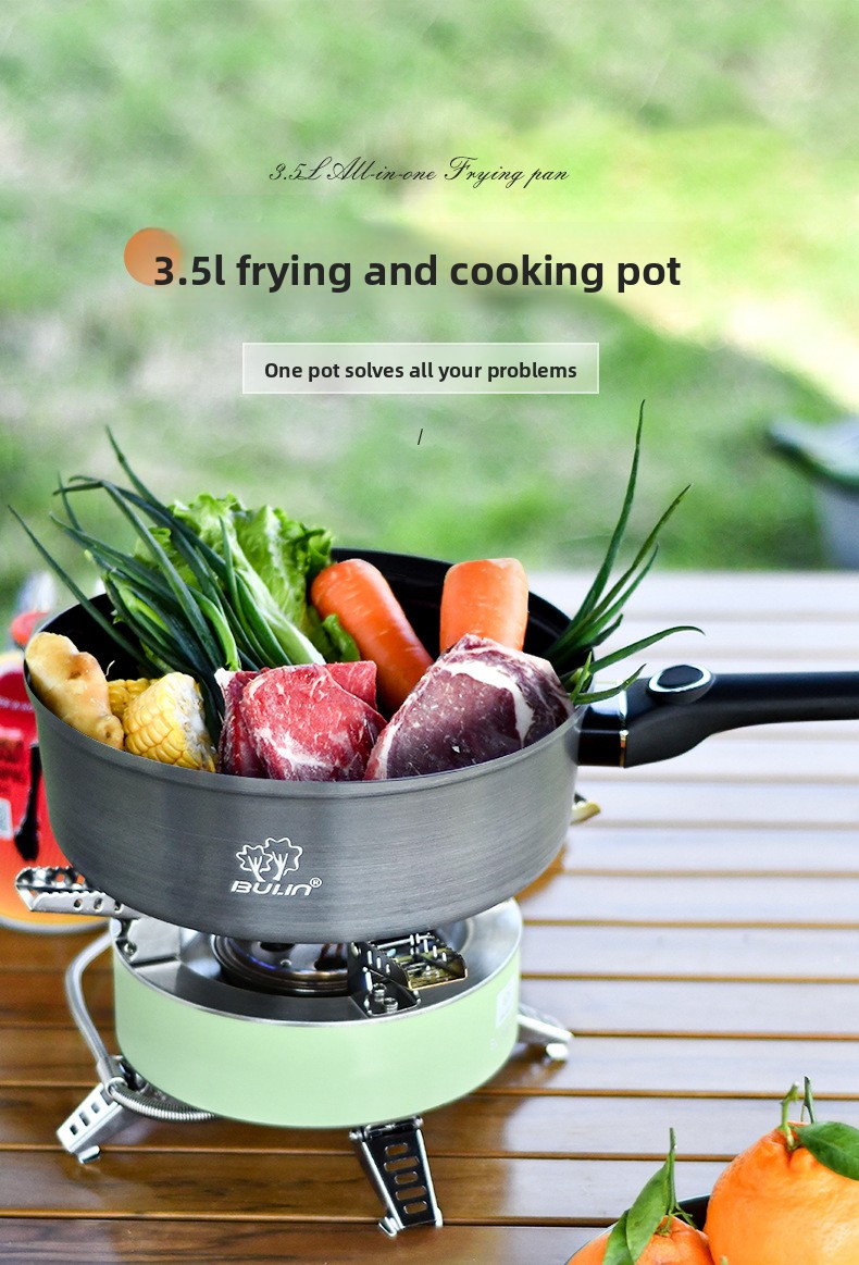 Camping Cooking Frying Pan - Сковорода Bulin с антипригарным покрытием, походная