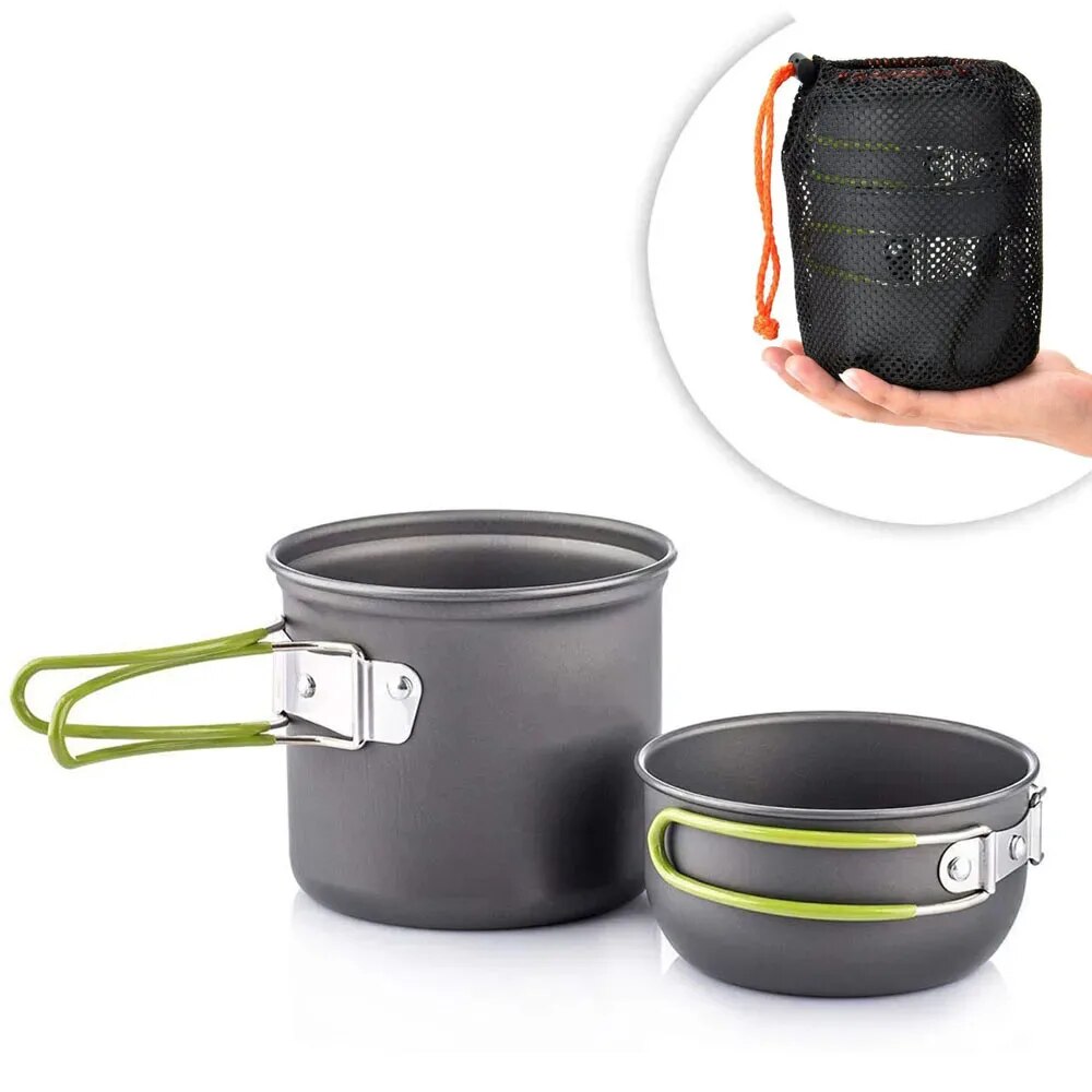 Camping Cooking Gear Set - Набор посуды для кемпинга, сверхлегкий набор