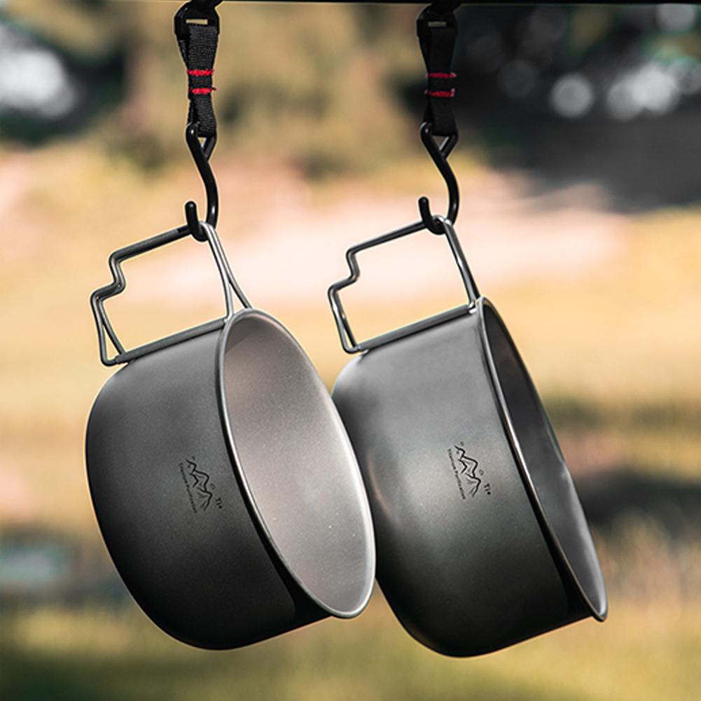Mess Kit Titanium - Ультралегкий титановый походный котелок 15/10,5 см,