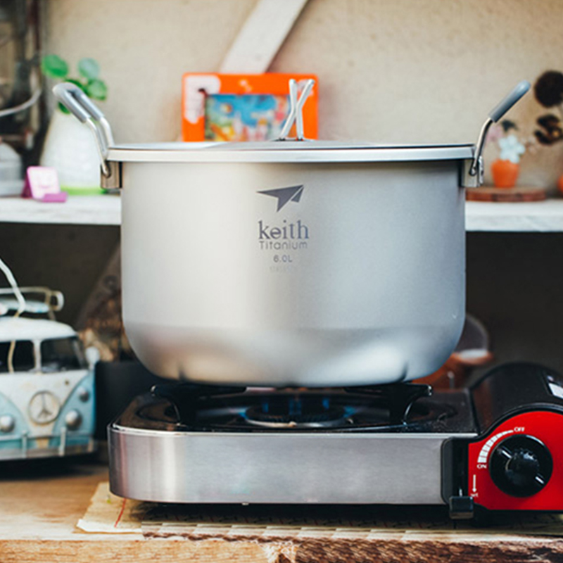 Camping Cooking Gear Set - Набор для приготовления пищи Keith-Camping, титановая