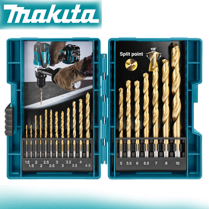 Mess Kit Titanium - Набор сверл Makita D-67527 HSS TiN