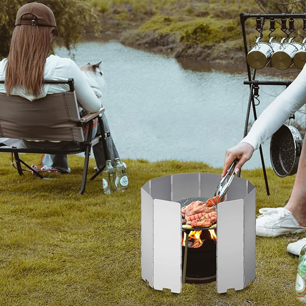Camping Cooking Windscreen - Ветрозащитный экран для газовой плиты на