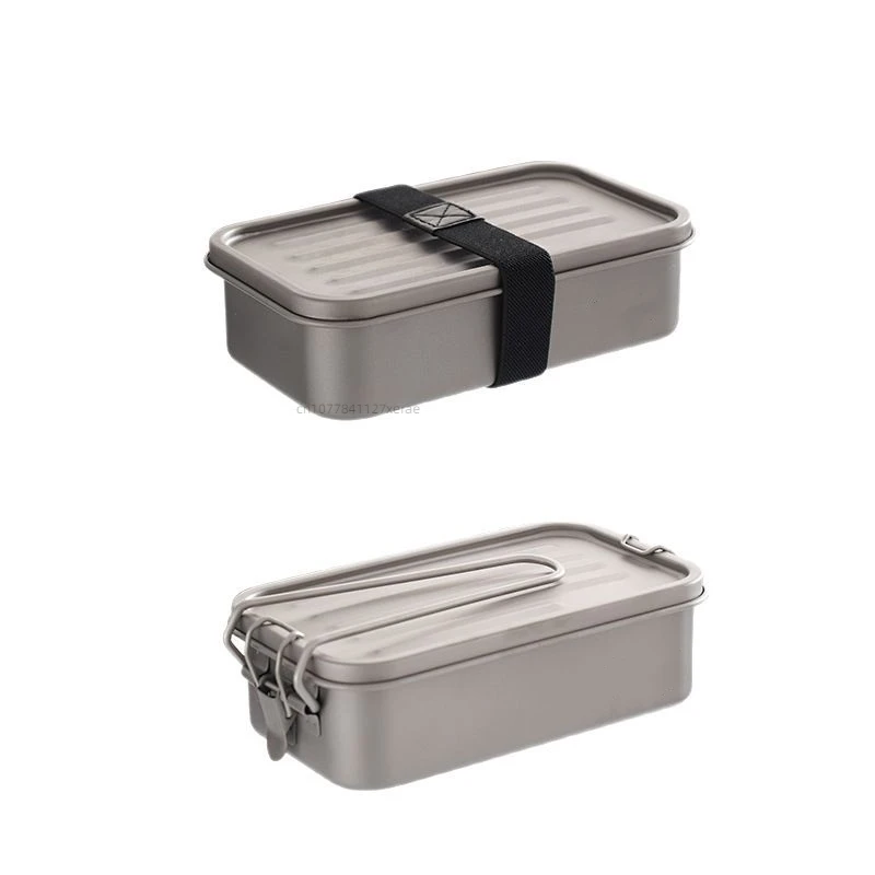 Mess Kit Titanium - Квадратный ланч-бокс из чистого титана для