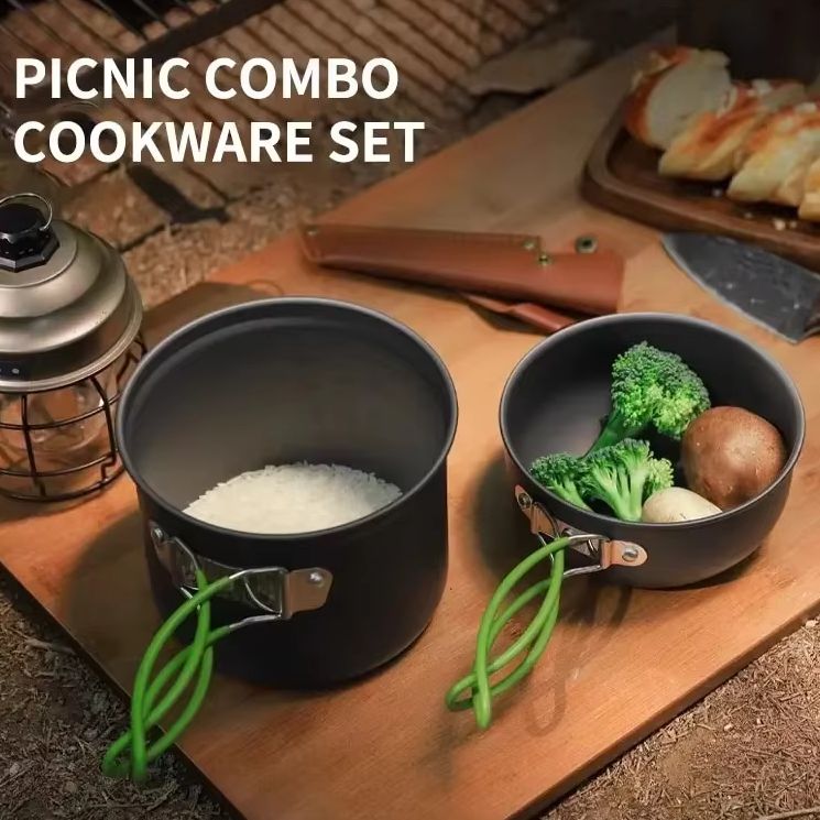 Camping Cooking Gear Set - Набор походной посуды для пикника из