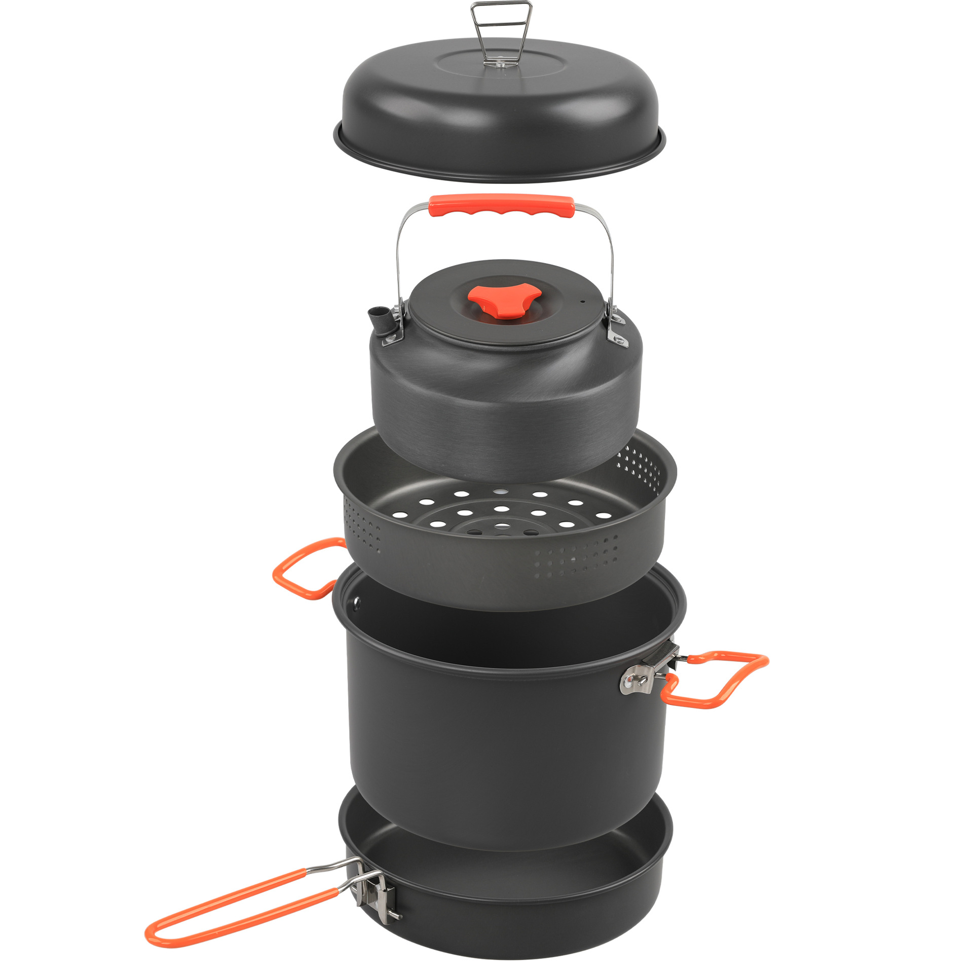 Camping Cooking Frying Pan - Набор посуды для открытого воздуха, чайник,