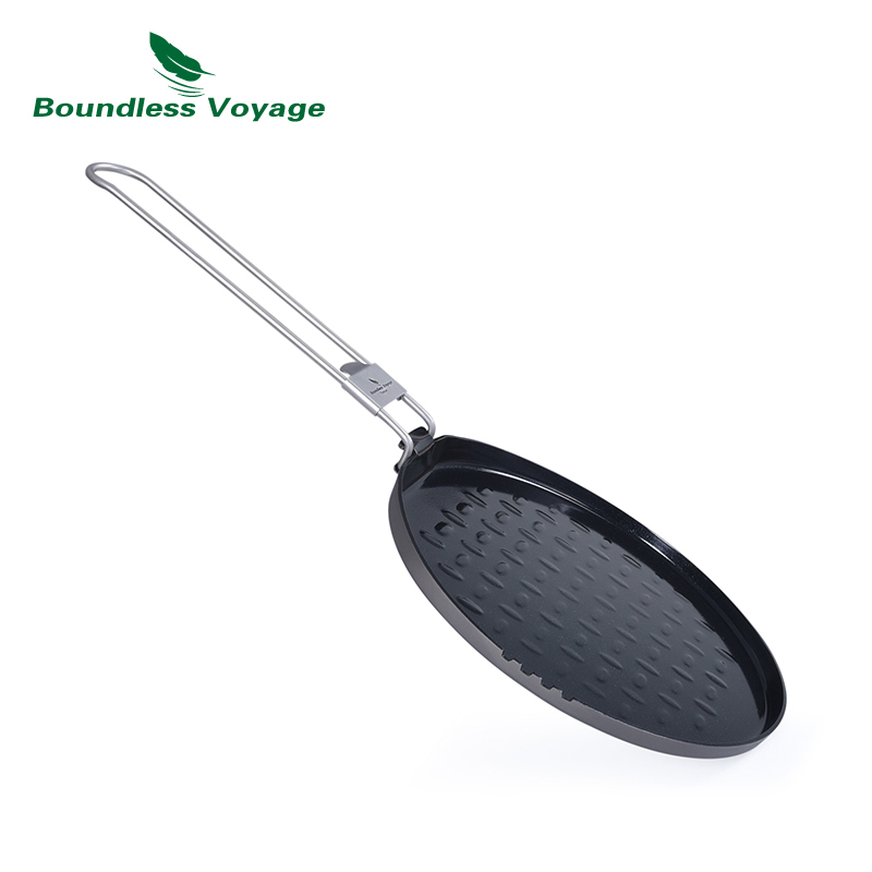 Camping Cooking Wok - Антипригарная сковорода с титановым покрытием и