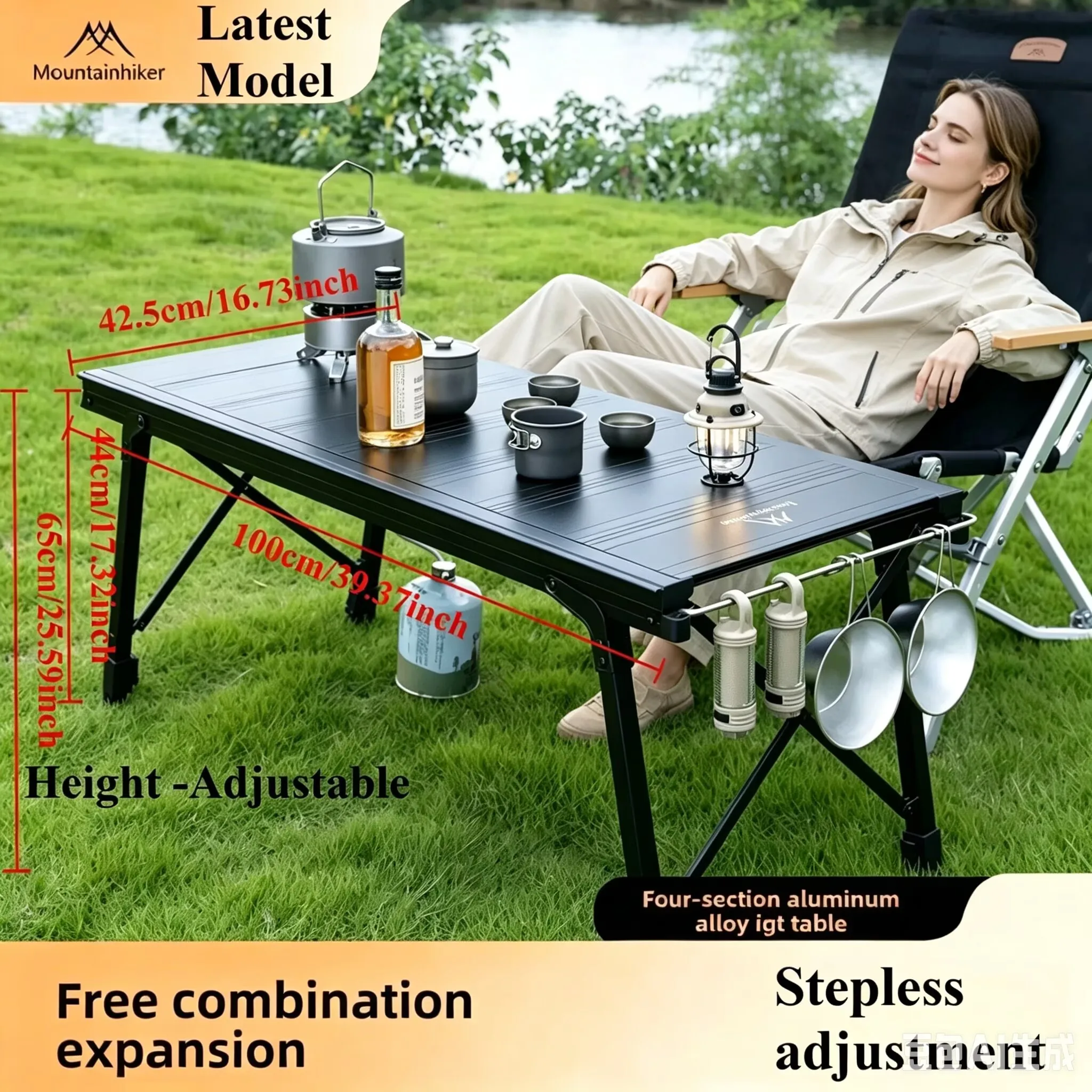 Japanese Camping Cooking - Усовершенствованный складной походный стол IGT, портативный