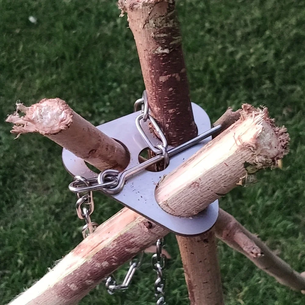 Camping Hanging Cooking Pot - Открытый штатив для барбекю, портативная съемная