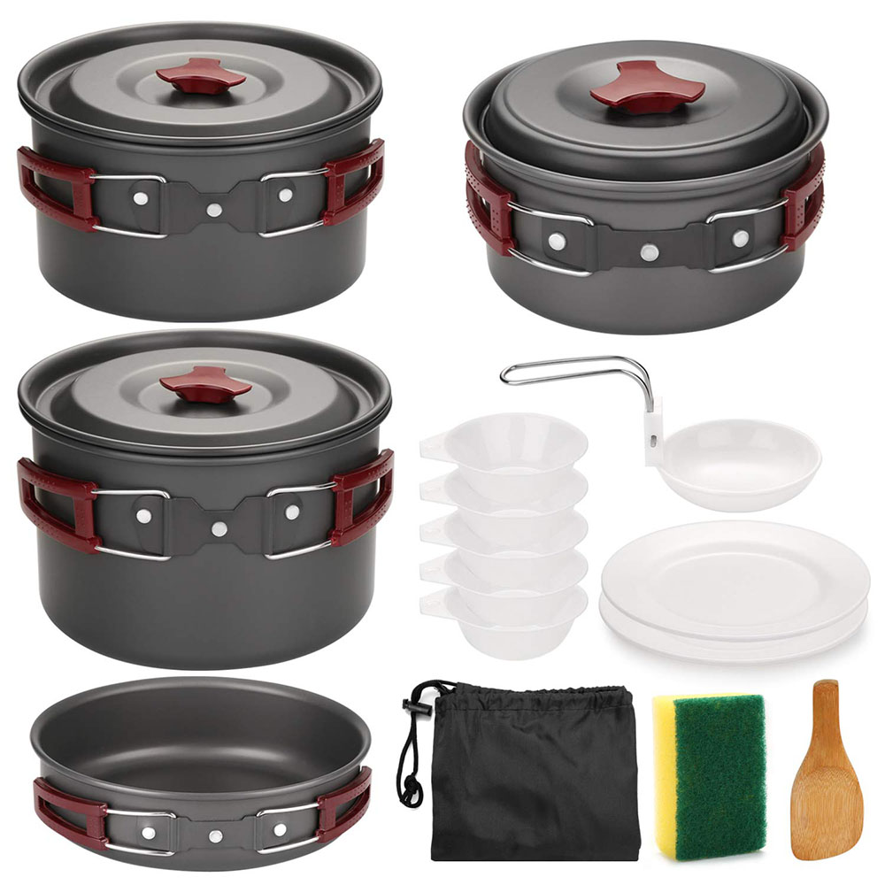 Camping Cooking Wok - Набор посуды для кемпинга на открытом