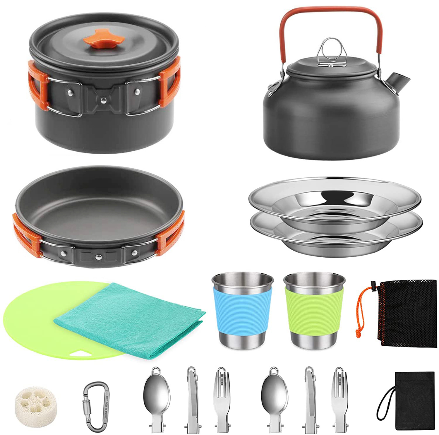 Набор для кемпинга на открытом – обзор и цена Camping Cooking Gear Set