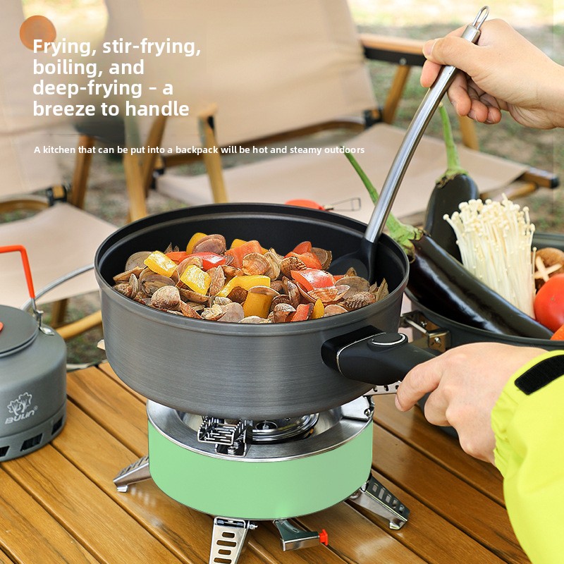 Сковорода Bulin с антипригарны – обзор и цена Camping Cooking Frying Pan