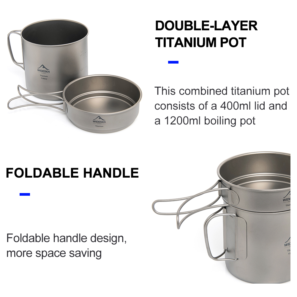 Ультралегкий титановый походны – обзор и цена Mess Kit Titanium