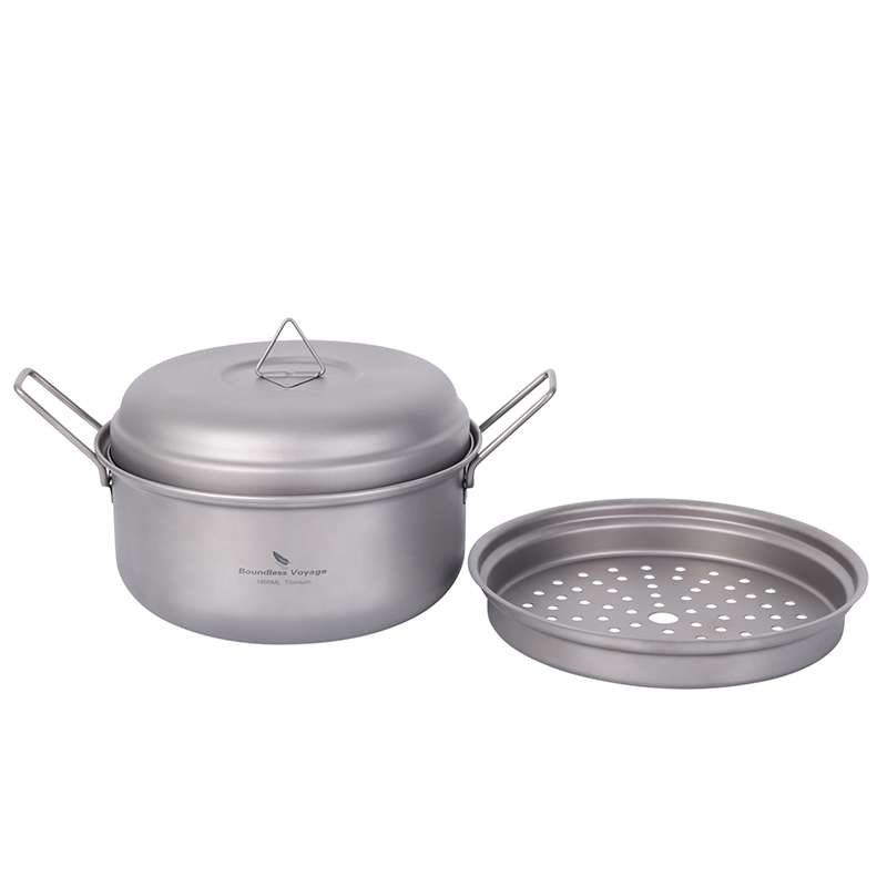 Портативная титановая кастрюля – обзор и цена Camping Hanging Cooking Pot