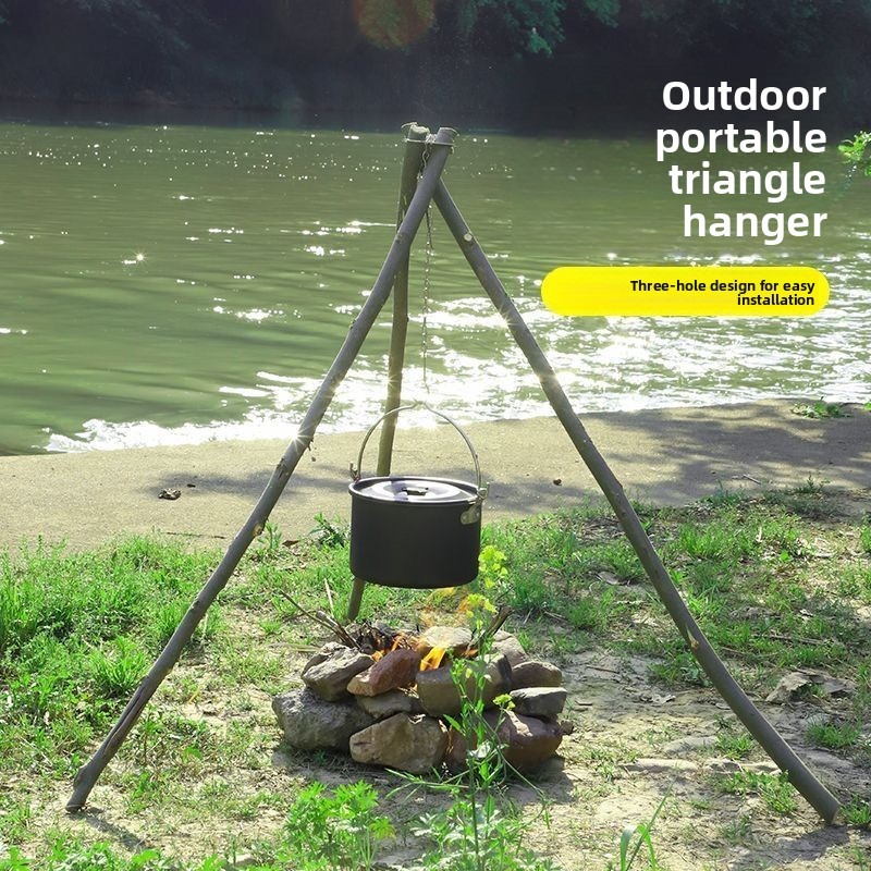Портативный разборный подвесно – обзор и цена Camping Hanging Cooking Pot