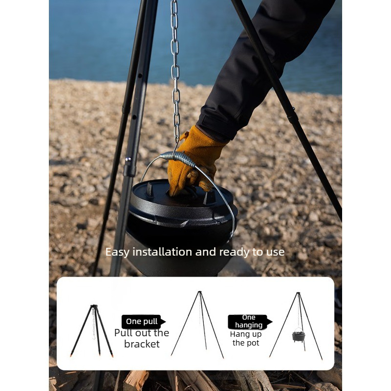 Кронштейн для подвесного котла – обзор и цена Camping Hanging Cooking Pot