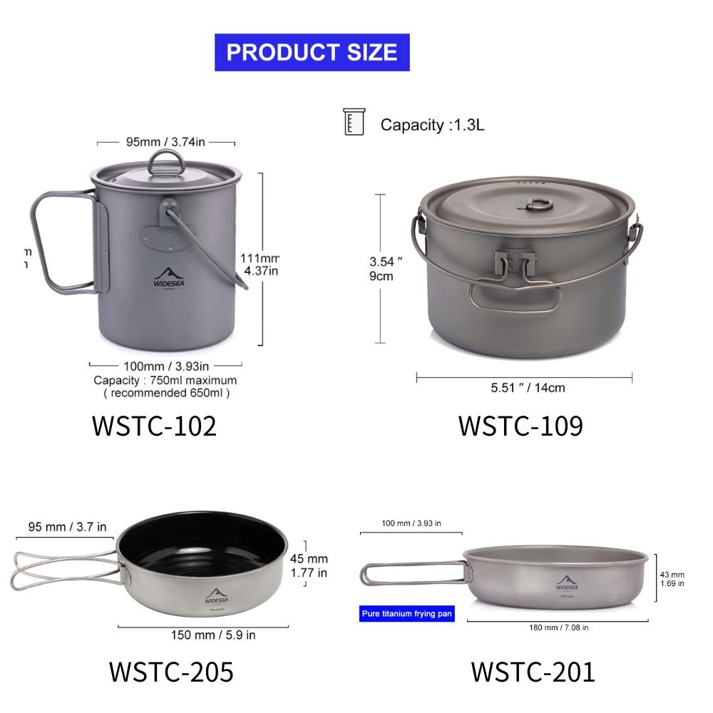 Widesea посуда для кемпинга, т – обзор и цена Camping Cooking Wok