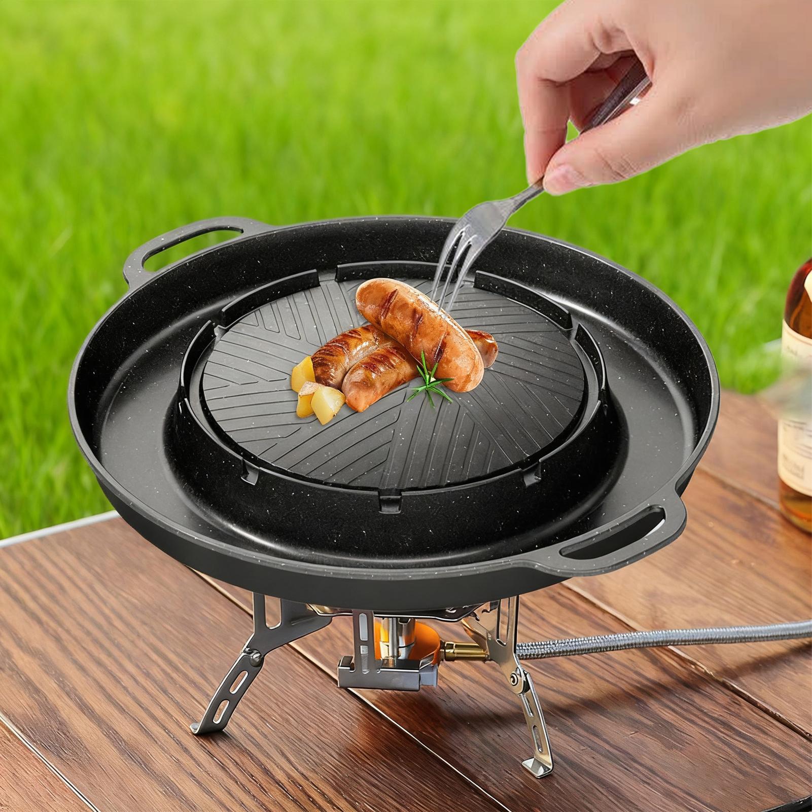 Гриль и сковорода 2-в-1 для пл – обзор и цена Camping Cooking Wok