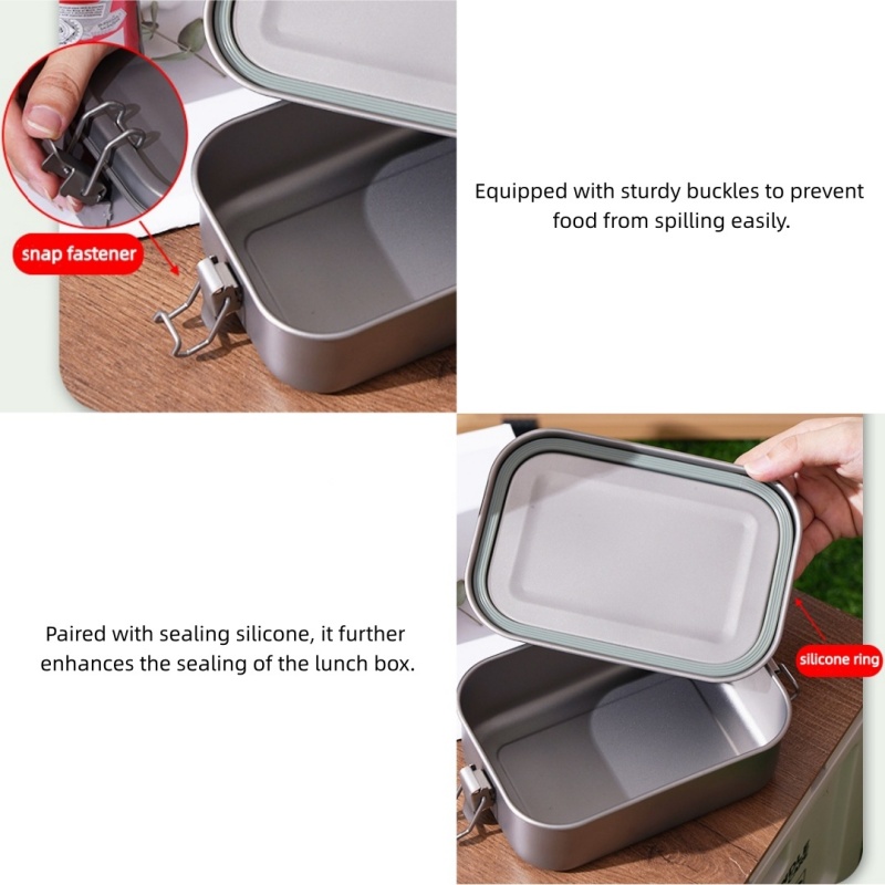Титановый ланч-бокс с крышкой  – обзор и цена Mess Kit Titanium