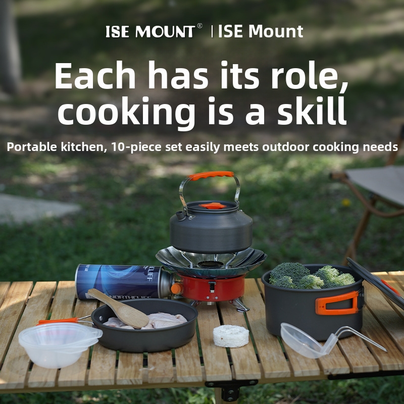 Портативный набор походной пос – обзор и цена Camping Cooking Set Ds 308