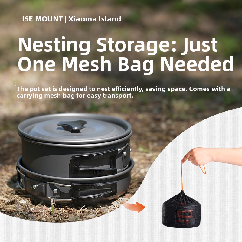 Портативный набор походной пос – обзор и цена Camping Cooking Set Ds 308