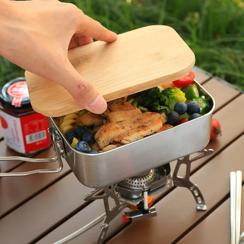 Ланч-бокс из нержавеющей стали – обзор и цена Mess Kit Titanium