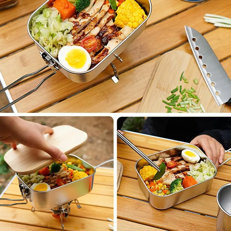 Ланч-бокс из нержавеющей стали – обзор и цена Mess Kit Titanium