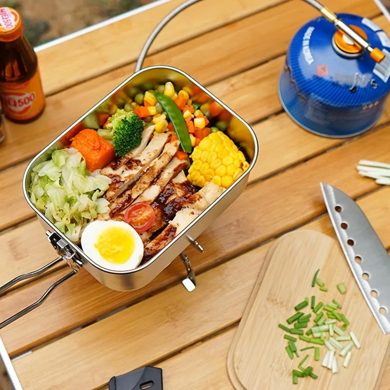 Ланч-бокс из нержавеющей стали – обзор и цена Mess Kit Titanium