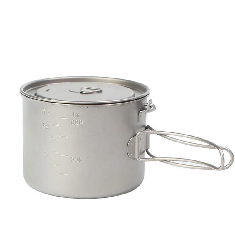Титановый кастрюля для пикника – обзор и цена Camping Hanging Cooking Pot