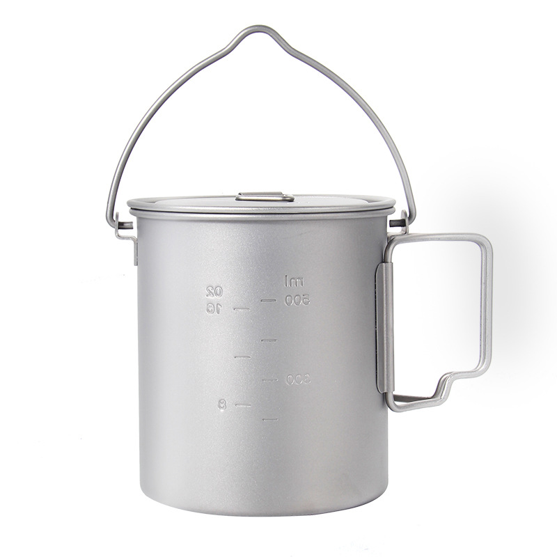 Титановый кастрюля для пикника – обзор и цена Camping Hanging Cooking Pot