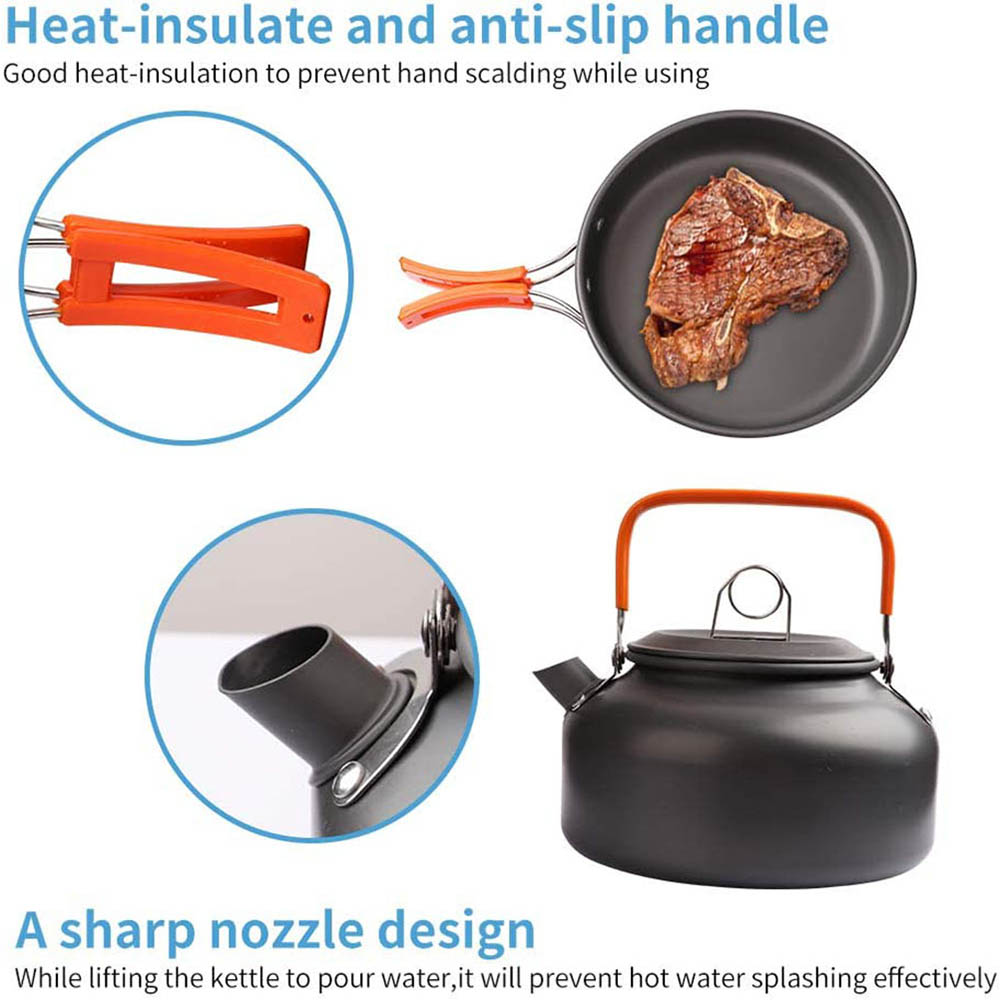 1 шт./1 компл., набор посуды д – обзор и цена Camping Cooking Gear Set