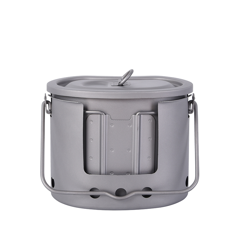 Набор посуды из титана Boundle – обзор и цена Camping Hanging Cooking Pot