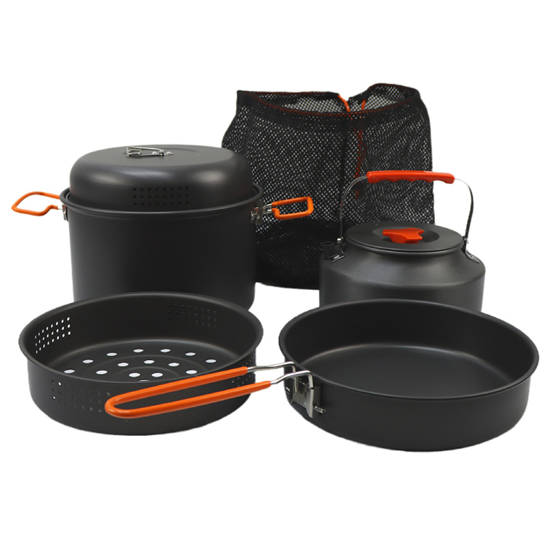 Набор посуды для открытого воз – обзор и цена Camping Cooking Frying Pan
