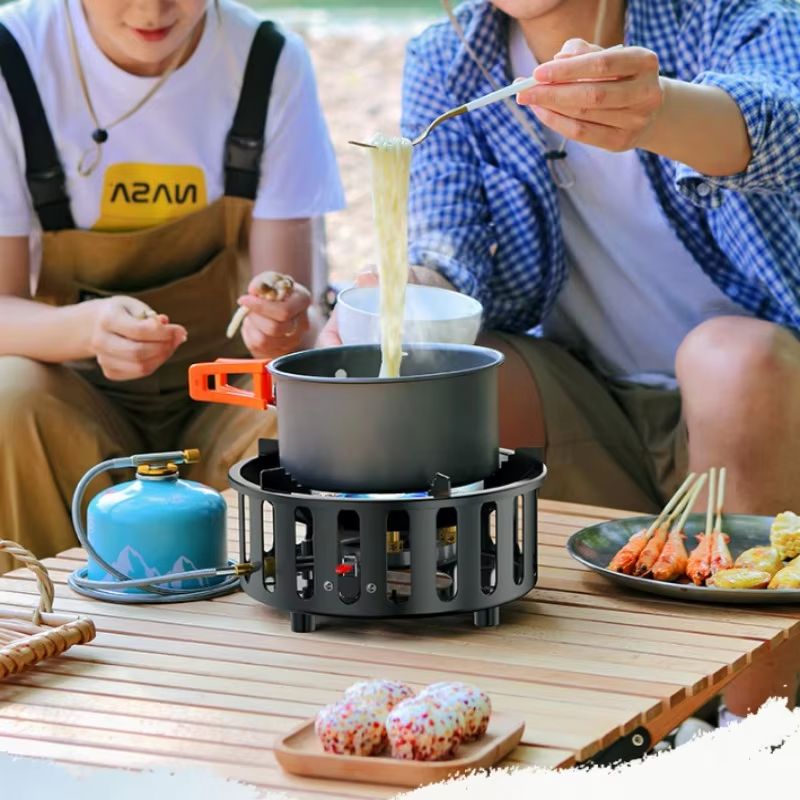 Мощная 7-конфорочная портативн – обзор и цена Camping Cooking No Gas