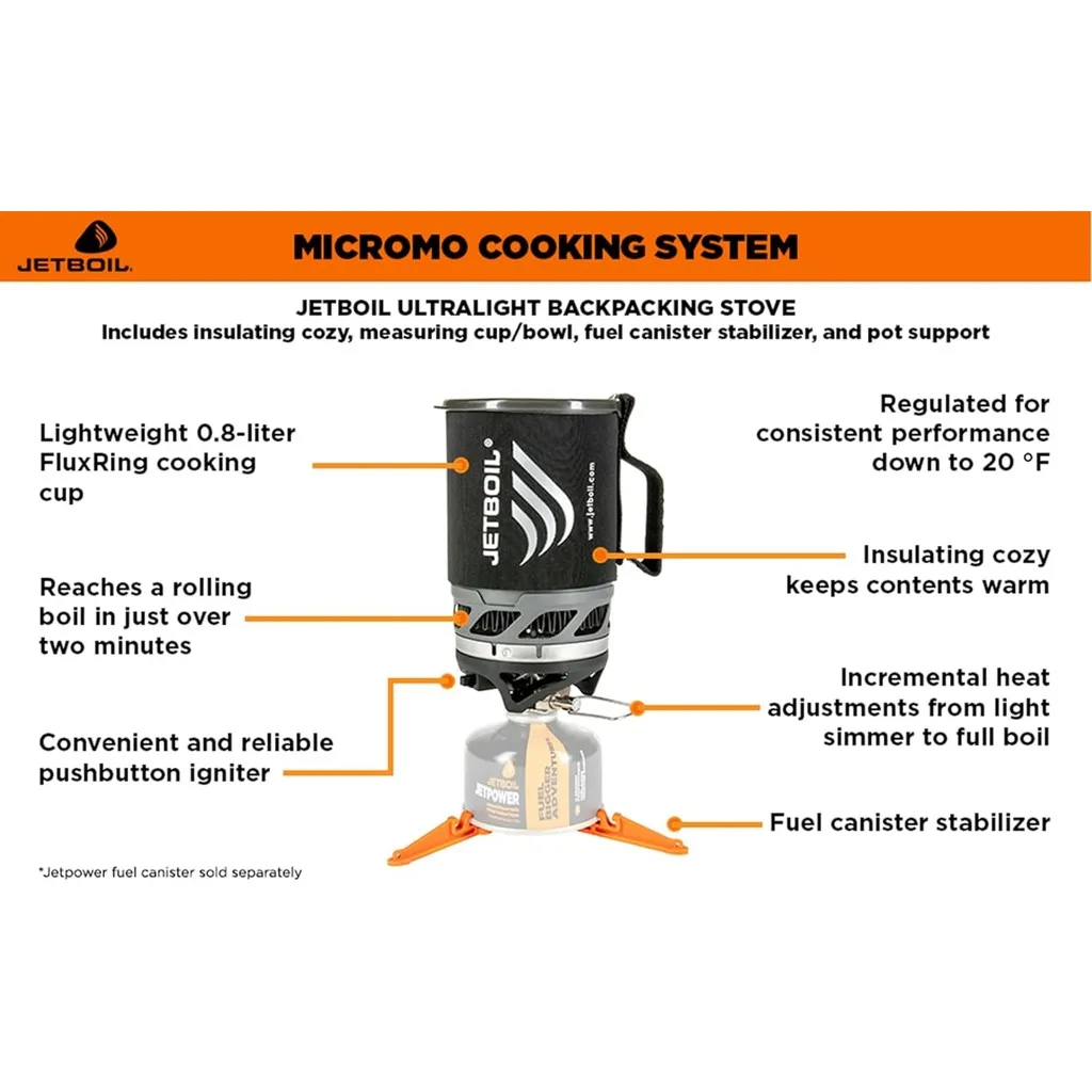 Портативная газовая плита Jetb – обзор и цена Camping Cooking Jetboil