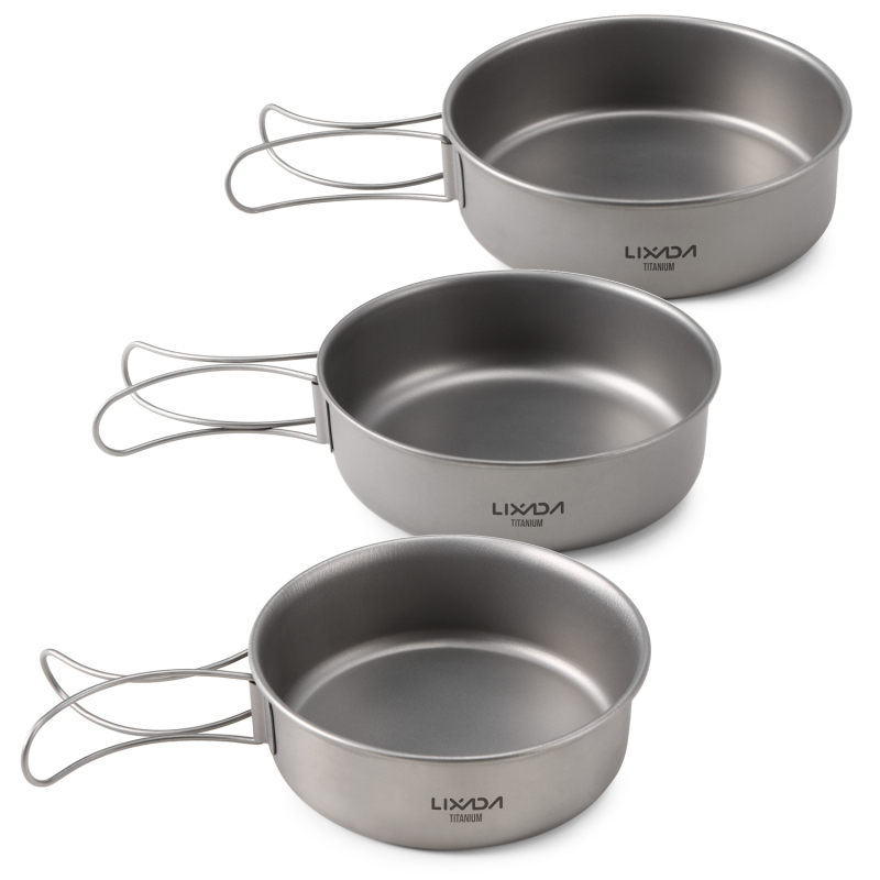 Титановые миски Lixada, сверхл – обзор и цена Mess Kit Titanium