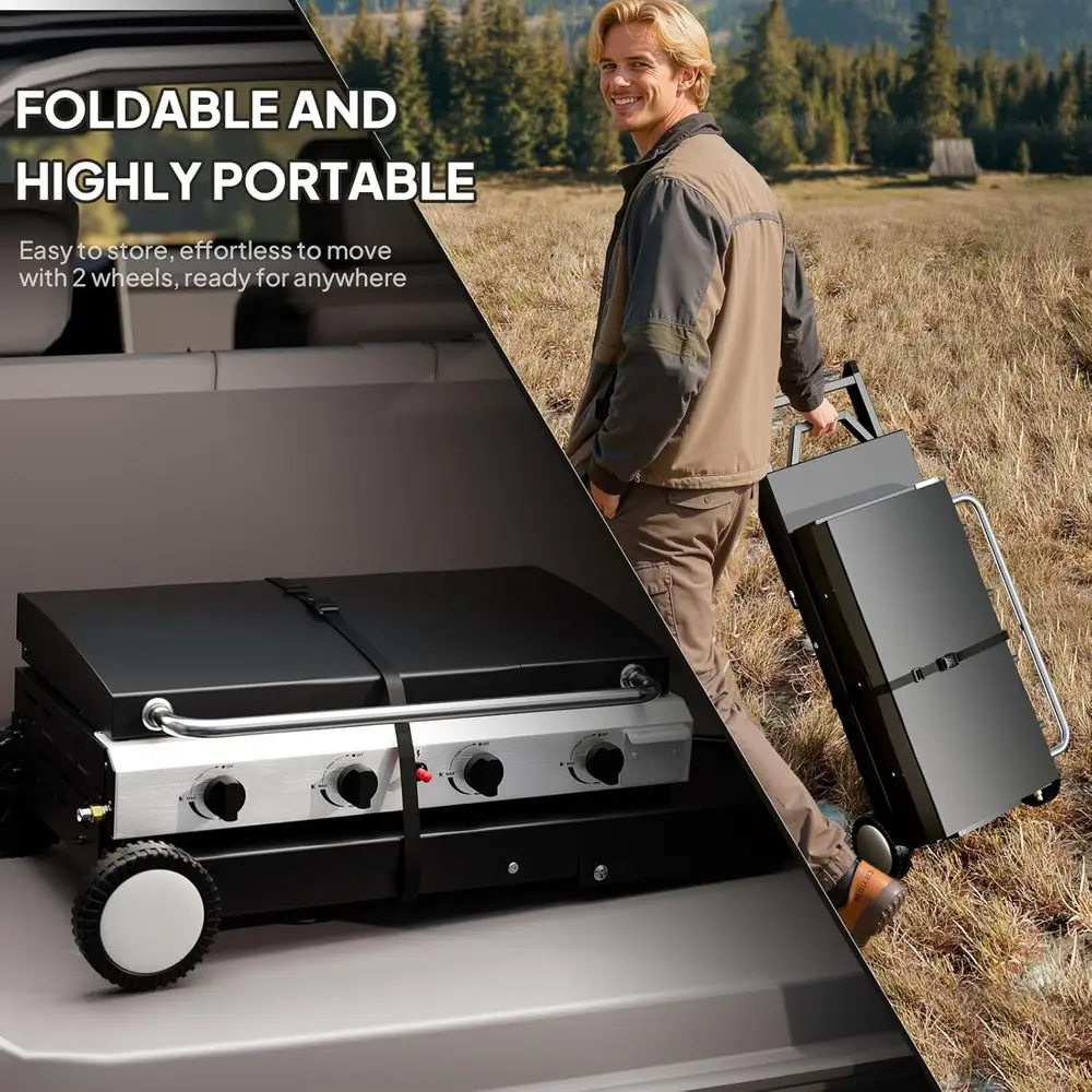 Портативная 4-конфорочная газо – обзор и цена Camping Cooking Propane